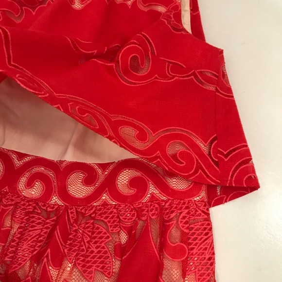 Anthropologie’s Erin Fetherston Red Maxi Dress - Picture 3 of 4